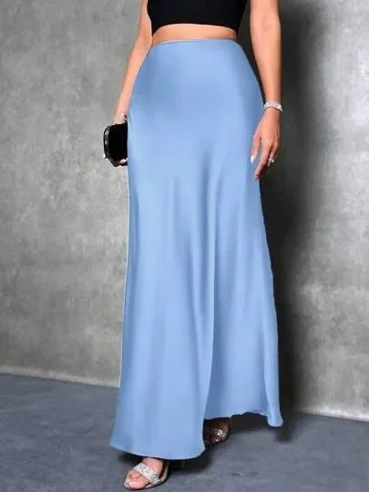 New Style European And American Fashion Colorful Velvet A- Line Skirt Long Dress