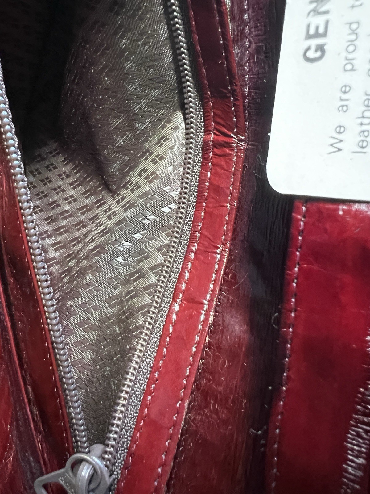 Eel (authentic) Skin leather Thin Multi-purpose W… - image 7