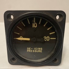 WWII USAAF Aircraft De-Icing Pressure Gauge AN-5771-3 Auto-Lite B-17 B-24 B-29