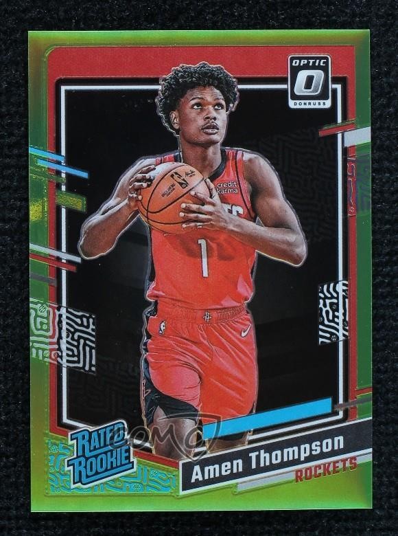 2023 Donruss Optic Rated Lime Green Prizm /149 Amen Thompson #229 Rookie RC 16wc