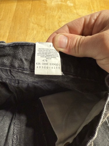 Vintage Orange Tab Levi’s 550s Regular Black Kids Size 8 - Picture 6 of 8