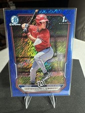 2026 Bowman Coy James 1st Chrome Blue Shimmer #/150 Nationals