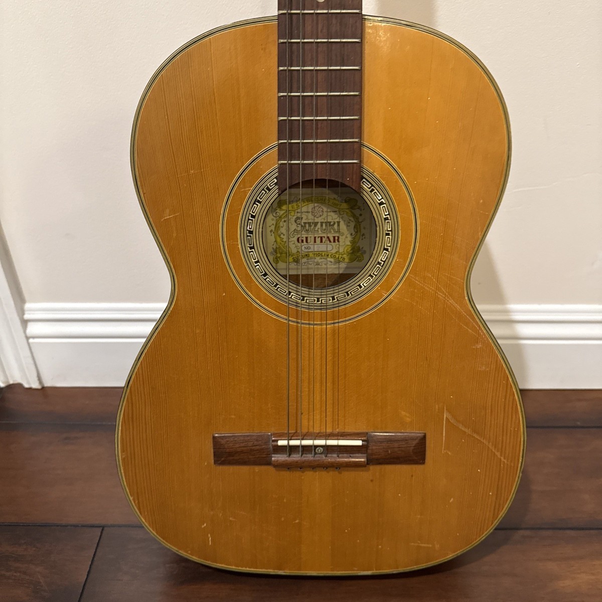 希少✨ Kiso Suzuki バイオリン　Anno 1966 No.A 1/2 1966 Suzuki No. 12 Parlor Guitar Steel/Nylon Crossover