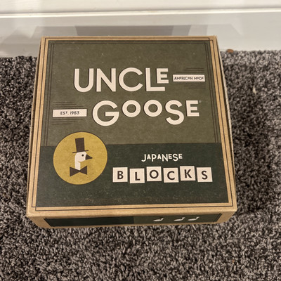 NEW Uncle Goose Japanese Character 32 Symbol Hand Crafted Wooden Blocks Set