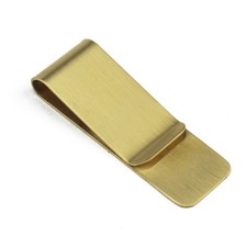 Retro Vintage Brass Money Pouch Clip Wallet Credit Cash Holder Clip Wallet Clip