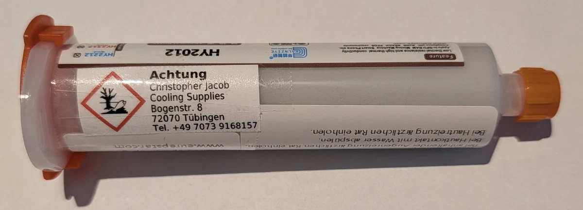 100g Halnziye HY2612 Thermal Putty -   12 W/mK - mit Zubehör