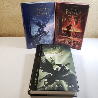 Percy Jackson Hardcovers First Edition Titan's Curse Labyrinth Last Olympian 