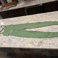 Women s Set Active Gym Workout Set Green Size XS/S