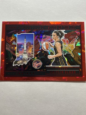 #ad 2025 Panini Caitlin Clark Chronicled Red Cracked Ice Holo State Of The Art #81 $7.99