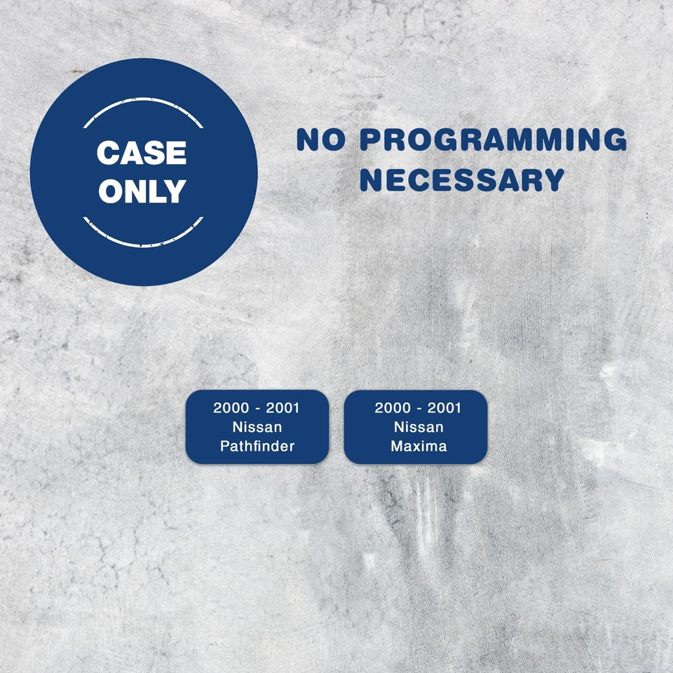 2x Key Fob Shell Case No Battery Holder for 2000-2002 Infiniti G20 (KBRASTU10) Foto 4 de 4