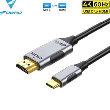USB-C To HDMI 2.0 Cable 4K 60Hz Video Enable Cord Compatible For Phone MacBook
