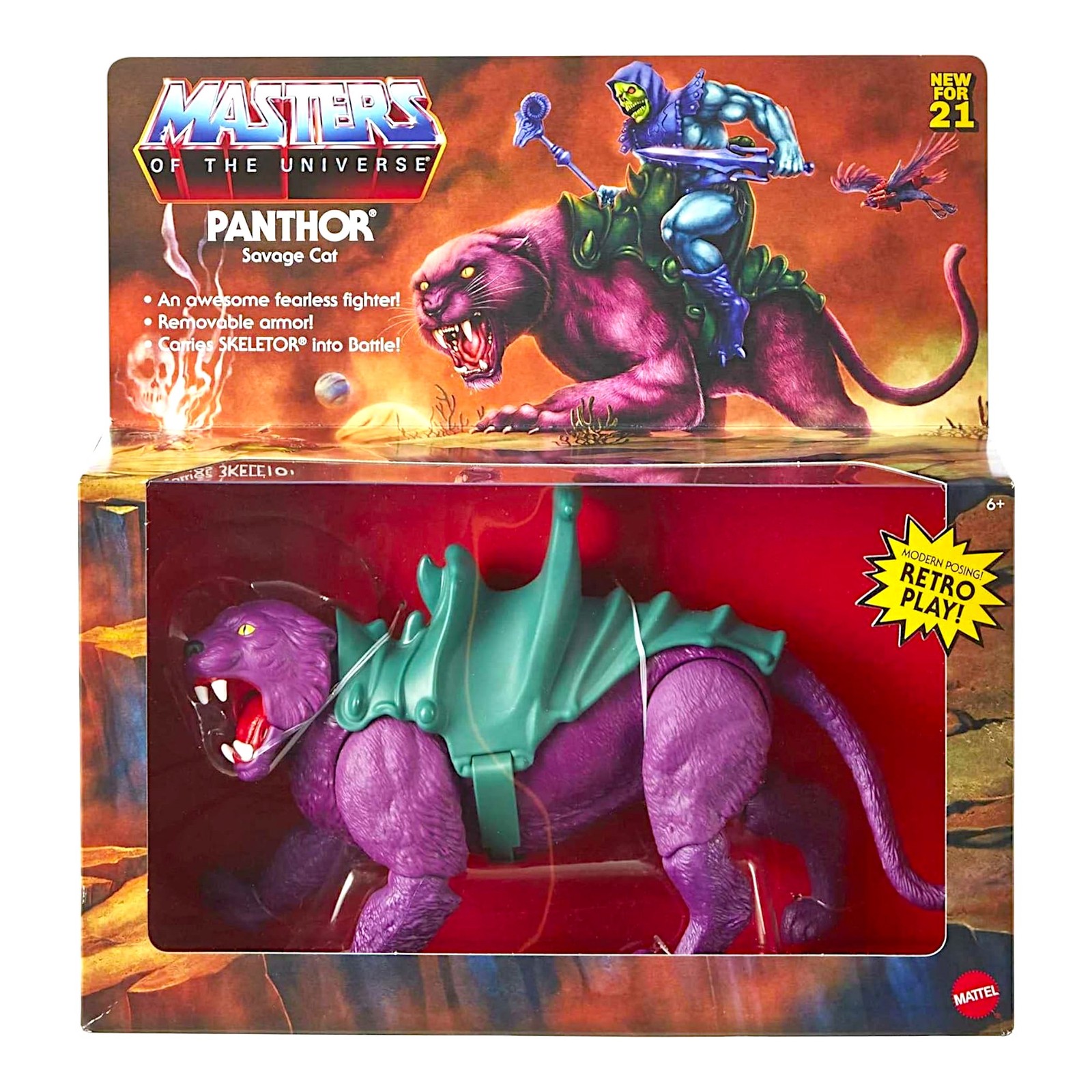 Masters of the Universe Origins Panthor 12"" action figure toy MOTU heman Mattel