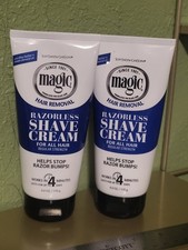 2 Pack, SoftSheen-Carson Magic Razorless Cream Shave for Men, 6 oz each 1F11