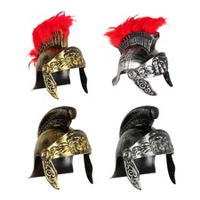 Spartan Helmet Gladiator Helmet for Adult Fancy Dress Armour Hat for Stage