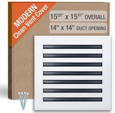 FA-STAR Clean Modern AC Vent Cover 14 x 14 (Duct Opening Cutout)