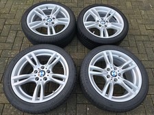 BMW 3/4 Series GT M Sport 18 Inch Alloy Wheels 2 New Tyres E90 E91 F30 F31 F32