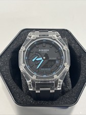 Casio G-Shock 5611 GA2100 Mens Watch Clear Black Blue