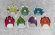 Squishmallow Stickers Dragon Dinosaur Bundle - Lot of 12