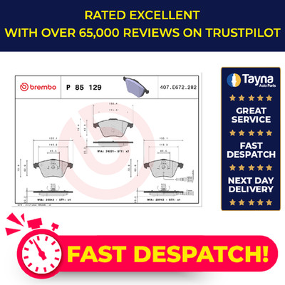 Brake Pads Set fits AUDI TT 8J3, 8J9 2.0D Front 08 to 14 Brembo 8J0698151A New