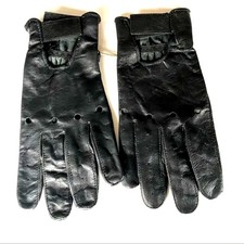 Men  s Soft Leather Driving Gloves   Size XL   Black   New Without Tags