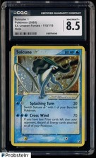 2005 Pokemon Gold Star EX Unseen Forces #115 Suicune Holo CGC 8.5 NM-MT+