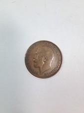 Antique 1911- Great Britain One Penny Coin- King George V -