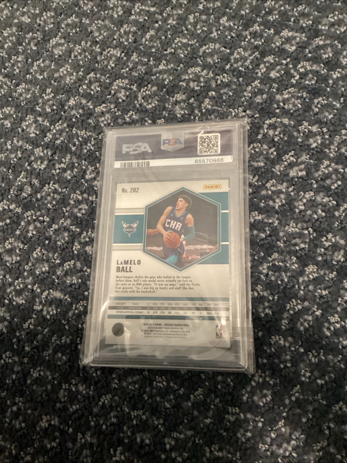 Psa10 Mosaic Rc Lamelo Ball #202 view 2