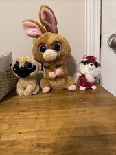 TY beanie boos Assorted Lot of 4 Stuffed Animal Plush Toys