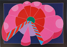 Ugo Nespolo | serigrafia a colori | 80's | Dialoghi club