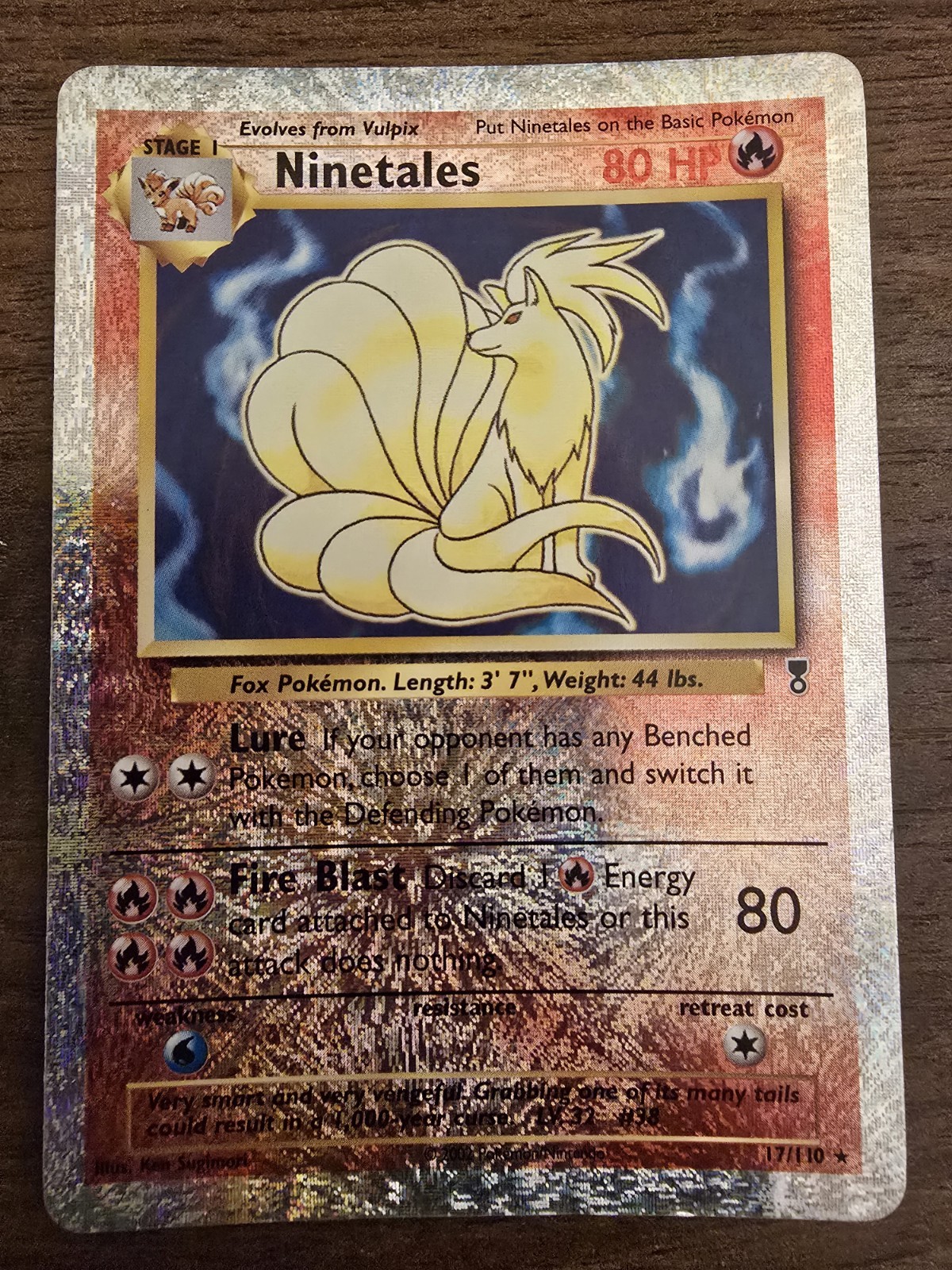 Pokémon TCG Ninetales Legendary Collection Reverse Holo Holo Card 17/110 LP