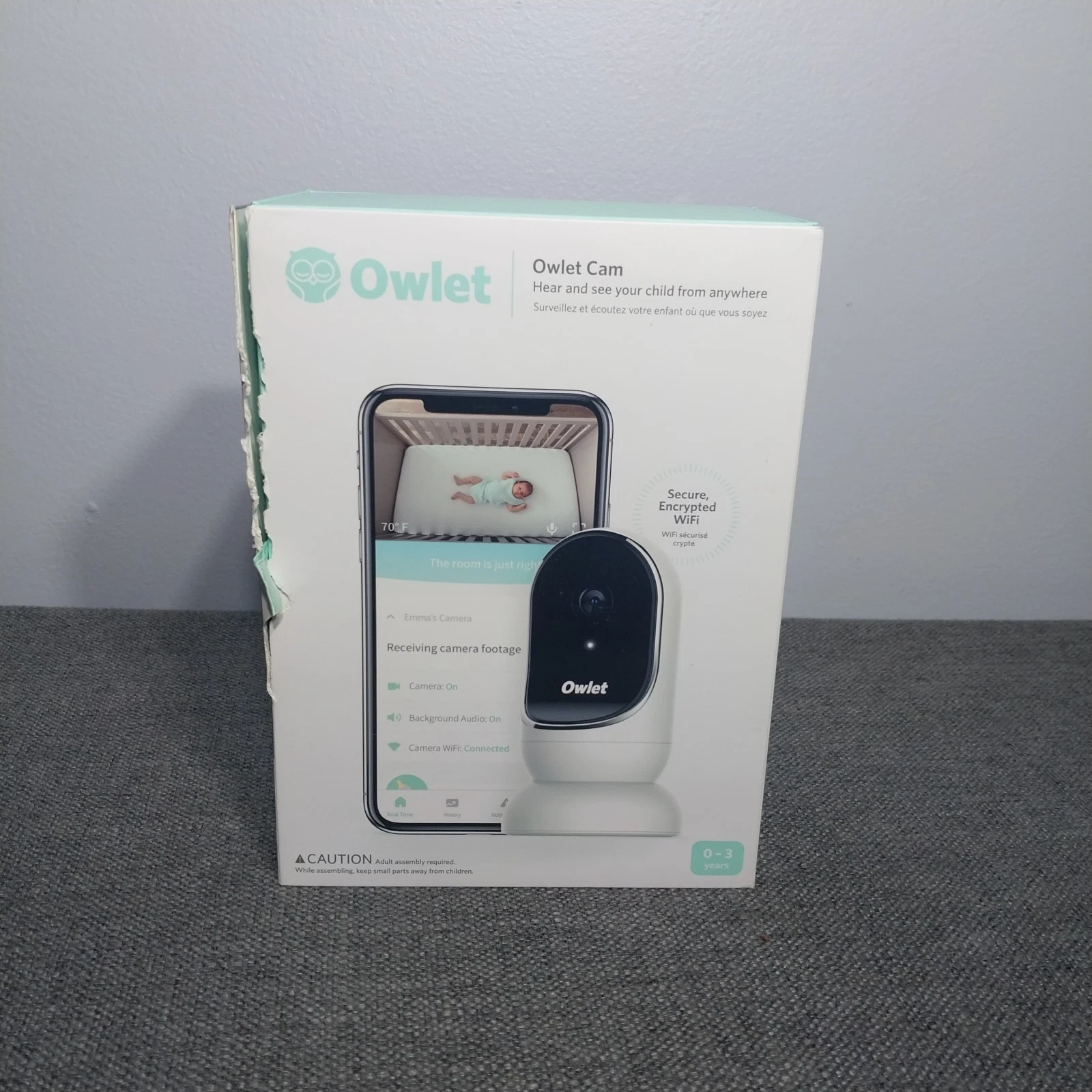 Owlet Baby Video Monitor Camera Open Box