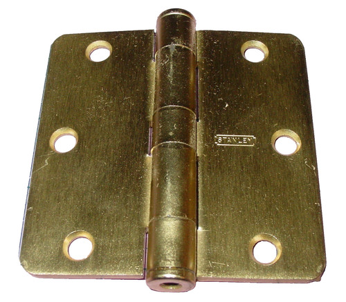 3 Rounded Corner Door Hinges Lot 3-1/2" Vintage Stanley RDF179 Hardware USA NOS