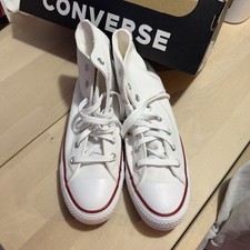 Converse Chuck Taylor All Star High Top Optical White Lace Up Sneaker size 8