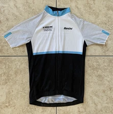 Santini Italy Men’s Short Sleeve Small Light Cycling Full Zip Trek Team Racing