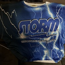 3xl Poly Dri Storm Bowling Shirt