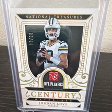 2025 Panini National Treasures Century Materials Jordan Love 1/10 Packers