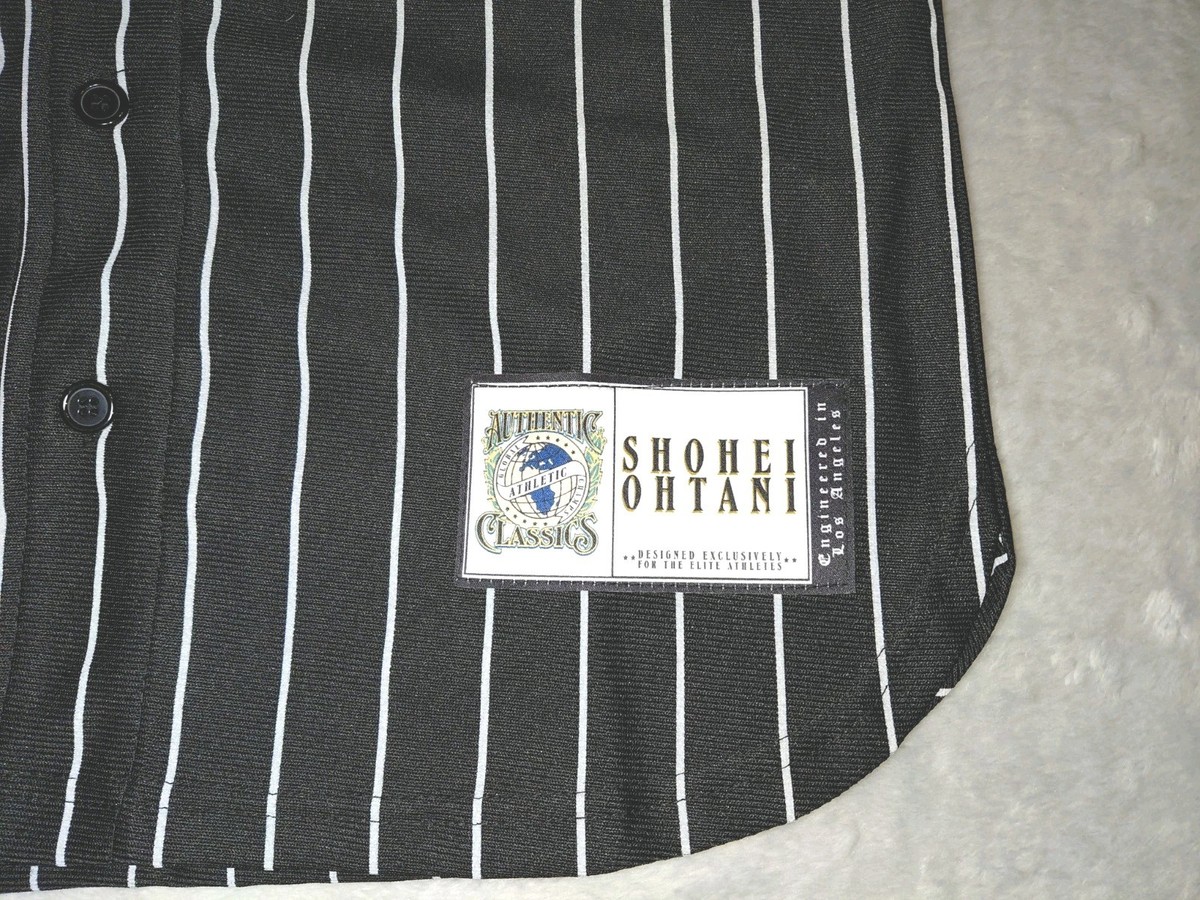 Shohei Ohtani #16 Japan Jersey Black Pinstripe Headgear Classics