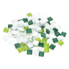 Micro Glass Tiny Mini Mosaic Tile for DIY Dark Green Series Pack of 110