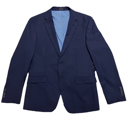 Men’s Egara Prom Wedding Suit Blue Jacket 40 Short Pants 32 Fitted Formal Preppy