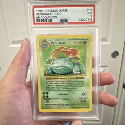 Venusaur (Shadowless) graded PSA 7 for sale on eBay