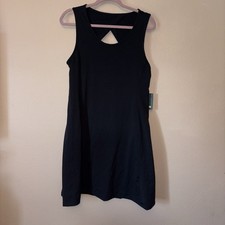 We Wander Flexstretch Cutout Keyhole Back Outdoor Athletic Dress XL Black NWT
