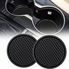 2 Pcs Universal Black Car Cup Holder Non-slip Insert Coaster Interior Accessorie 2 Pcs Universal Black Car Cup Holder Non-slip Insert Coaster Interior Accessorie