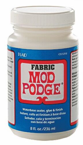 8oz FABRIC MOD PODGE WATER BASED SEALER GLUE & FINISH EMBELLISH MATERIAL CRAFT - 第 1/1 張圖片