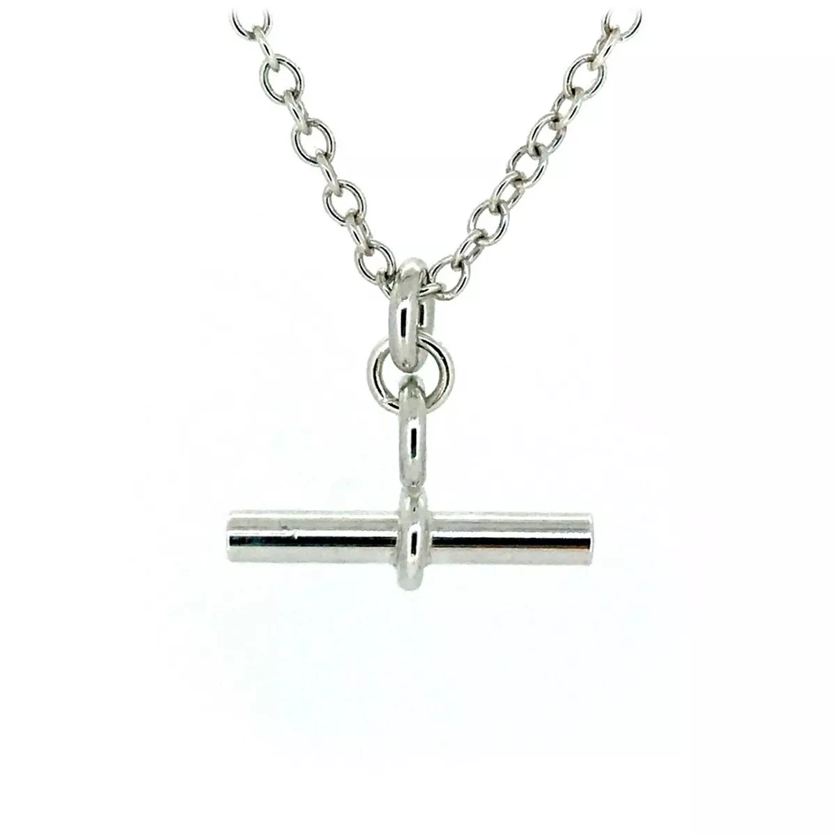 Sterling silver t online necklace