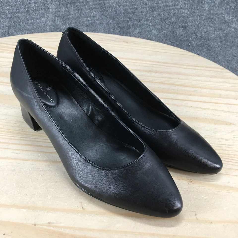 Bandolino туфли женщин 6 M насос черный поскользнуться на повседневный миндаль носок блок каблуки - Изображение 3 из 4