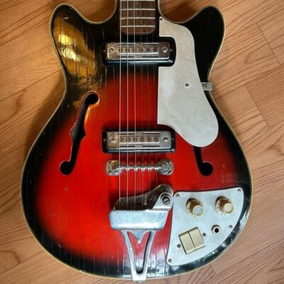 Teisco EP-2L リフレット済み Electric Guitar Teisco EP 2L Bizarre Vintage 60s Semi Hollow