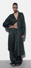 100 Authentic ZARA Embroidered Satin Pants 89.90 Tax Size: XS