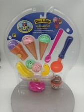 Just Like Home Slice A Rific Ice Cream Set Banana Split Cones Play Food NIP