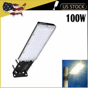 100W-Commercial-LED-Street-Light-Outdoor-Garden-Yard-Road-Lamp-110V-US
