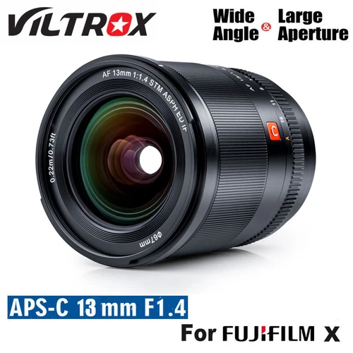 Viltrox 13mm F1.4 Auto Focus Lens APS-C for Fujifilm XF mount Camera X-T4 T100